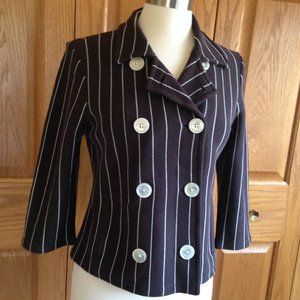 LAUREN RALPH LAUREN - Cotton Striped Blazer - EUC